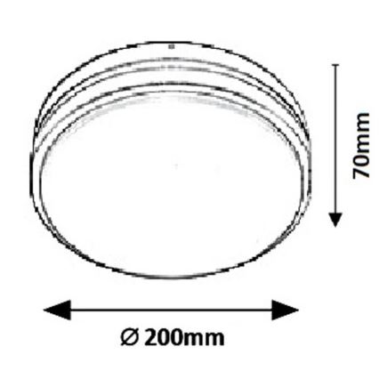 Rabalux 8847 - Applique a LED da esterno HAMBURG LED/10W/230V IP44
