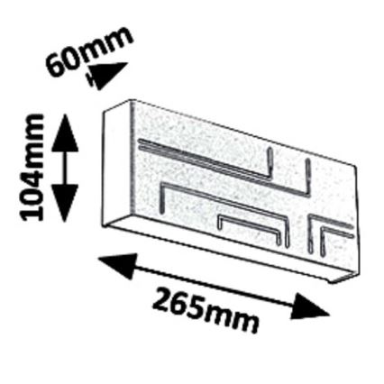 Rabalux - Applique a LED da esterno LED/12W/230V IP65