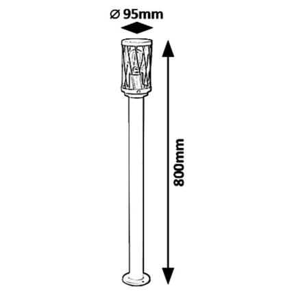 Rabalux - Lampada da esterno  1xE27/40W/230V IP44