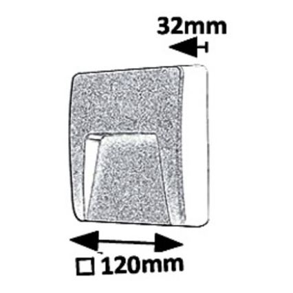 Rabalux 8894 - Applique a LED da esterno TRENTO LED/3W/230V IP65