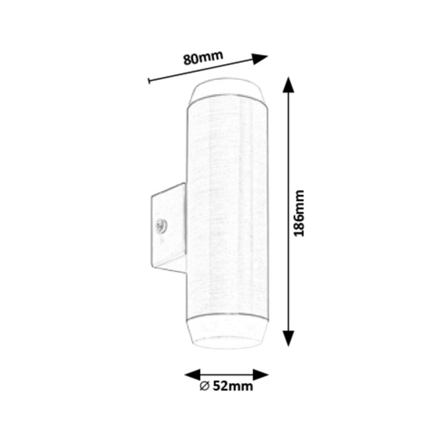 Rabalux - Applique a LED da esterno 2xLED/4W/230V IP44 bronzo