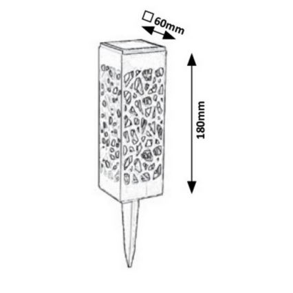 Rabalux - Lampada solare LED da esterno LED/0,16W/1xAA IP24