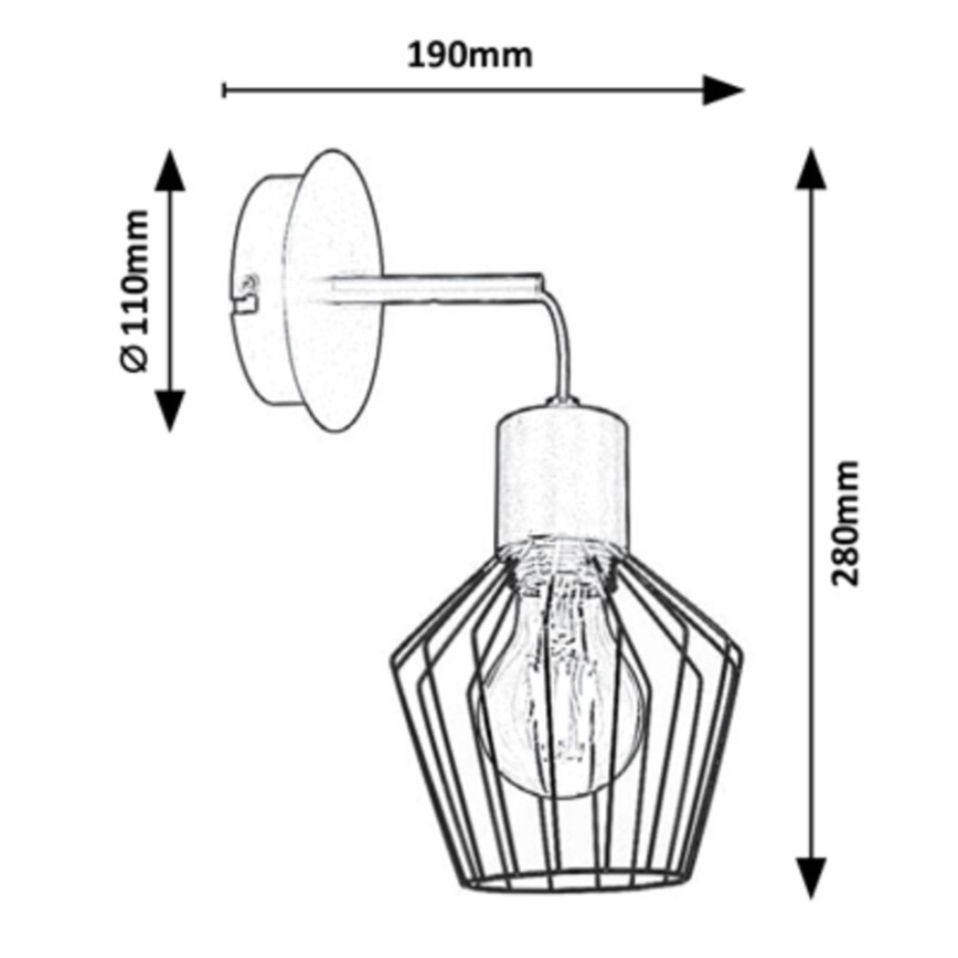 Rabalux - Applique  1xE27/40W/230V