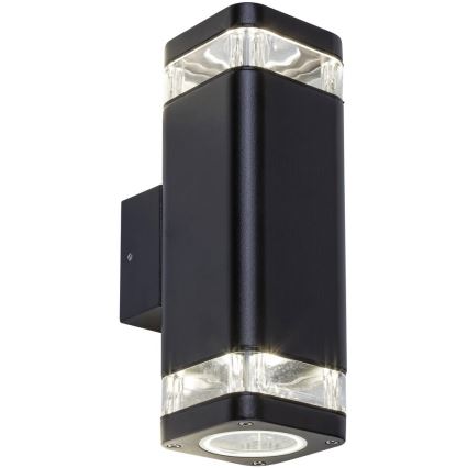 Rabalux - Applique da esterno 2xGU10/25W/230V IP44 nero