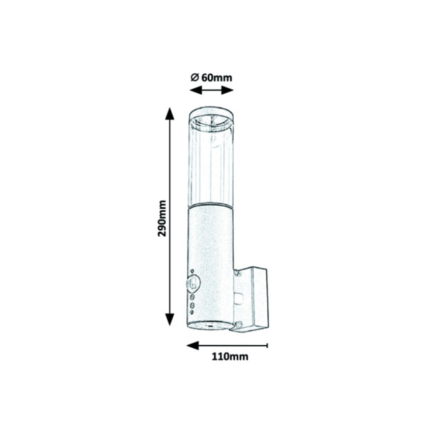 Rabalux - Applique da esterno con sensore 1xGU10/7W/230V IP44