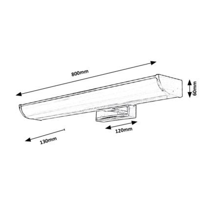 Rabalux - Applique LED da bagno dimmerabile LED/13,5W/230V IP44