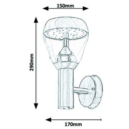 Rabalux - Applique LED da esterno LED/8W/230V IP44