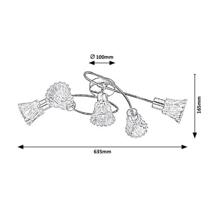 Rabalux - Faretto 5xE14/40W/230V