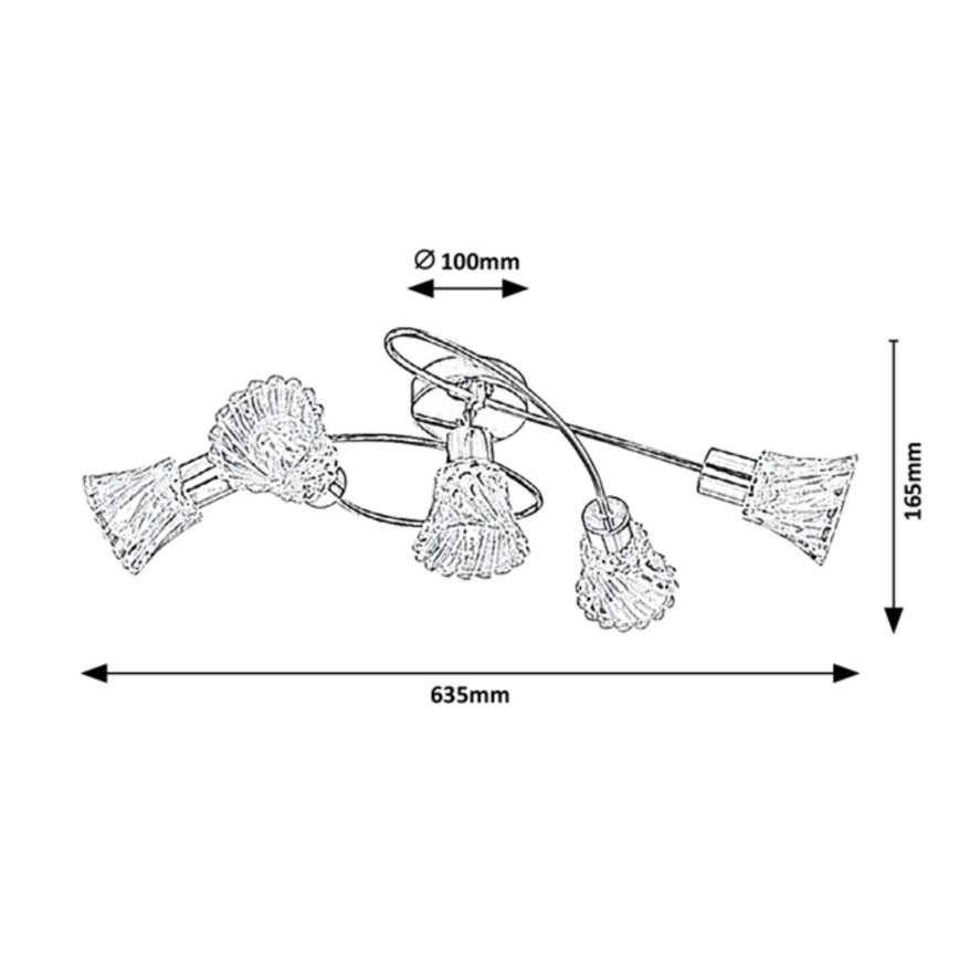 Rabalux - Faretto 5xE14/40W/230V