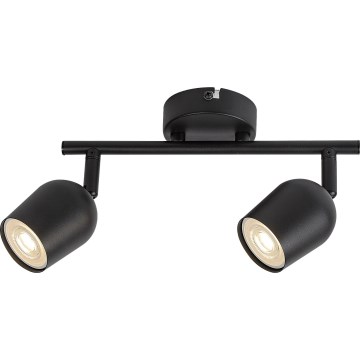 Rabalux - Faretto orientabile 2xGU10/15W/230V nero