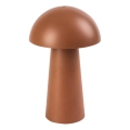 Rabalux - Lampada da esterno ricaricabile a LED dimmerabile a sfioramento LED/1,5W/5V IP44 1200 mAh USB marrone