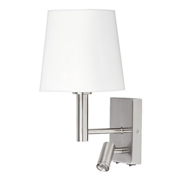 Rabalux - Lampada da parete LED E27/40W + LED/3W