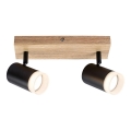 Rabalux - Lampada da soffitto con faretti 2xGU10/5W/230V rovere