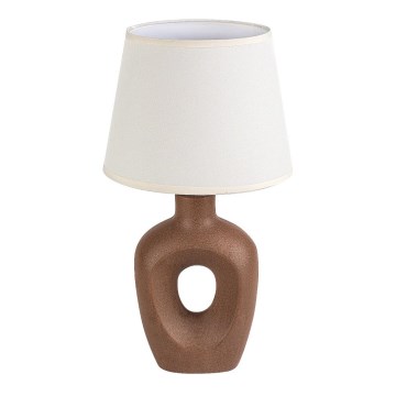 Rabalux - Lampada da tavolo 1xE14/25W/230V marrone/crema
