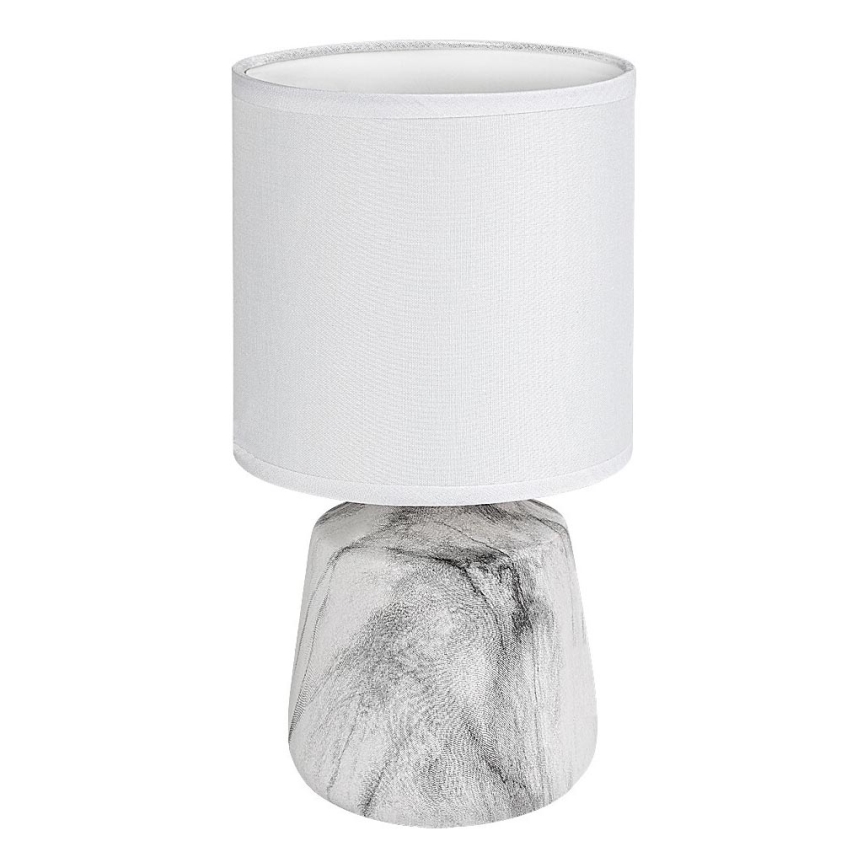 Rabalux - Lampada da tavolo 1xE14/40W/230V bianca/effetto marmo