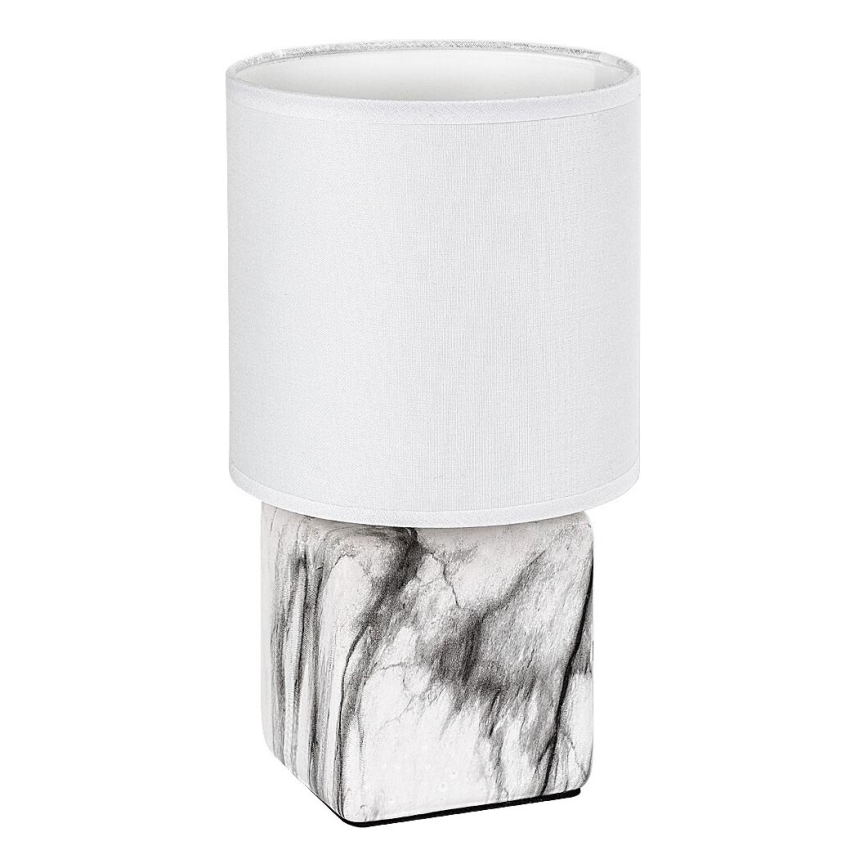 Rabalux - Lampada da tavolo 1xE14/40W/230V bianco/effetto marmo
