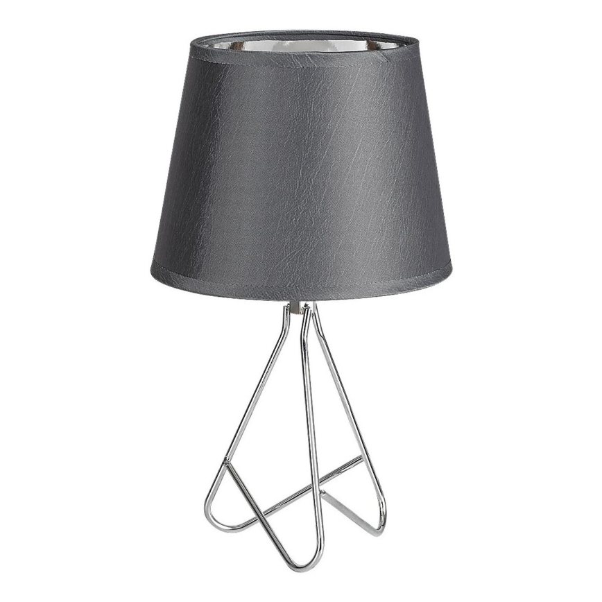 Rabalux - Lampada da tavolo 1xE14/40W/230V grigio/cromo lucido