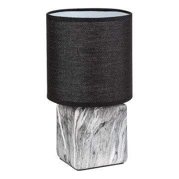 Rabalux - Lampada da tavolo 1xE14/40W/230V nera/effetto marmo