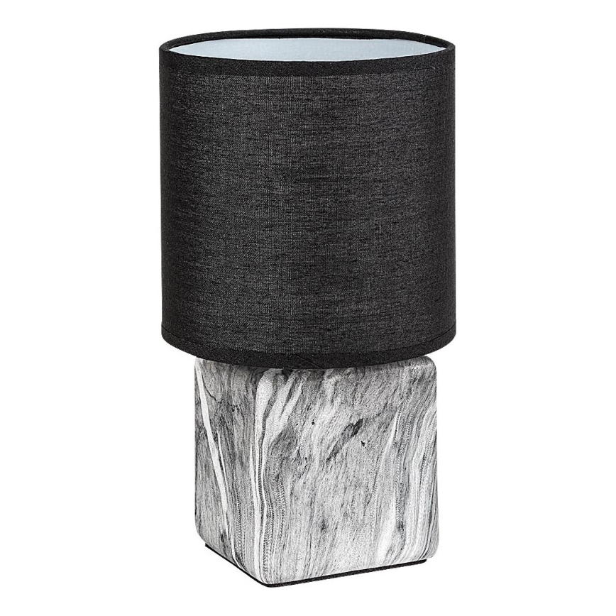 Rabalux - Lampada da tavolo 1xE14/40W/230V nera/effetto marmo