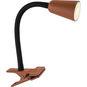 Rabalux - Lampada da tavolo con morsetto 1xGU10/7W/230V arancione