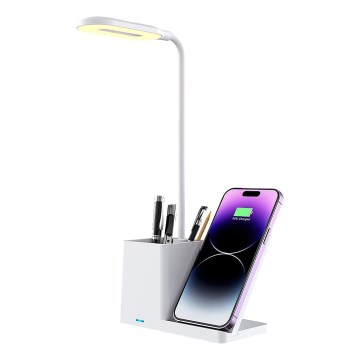 Rabalux - Lampada da tavolo LED dimmerabile con ricarica wireless	 QI LED/4W/5V 3000/4000/6500K bianco