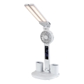 Rabalux - Lampada da tavolo LED dimmerabile con ventilatore e display LED/7W/5V 3000/4000/6500K