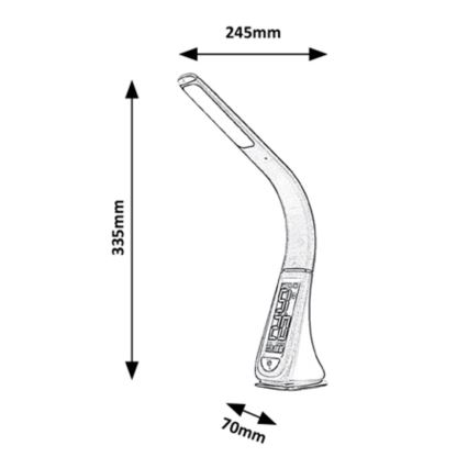 Rabalux - Lampada da tavolo LED dimmerabile touch LED/5W/230V bianca