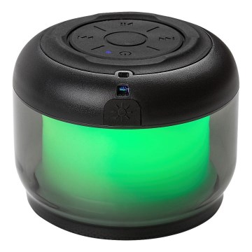 Rabalux - Lampada da tavolo RGB con altoparlante RGB/3W/3,7V 500mAh