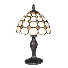 Rabalux - Lampada da tavolo Tiffany in vetro colorato 1xE14/40W/230V