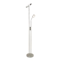Rabalux - Lampada da terra dimmerabile LED/18,5W/230V + LED/4,5W cromo opaco