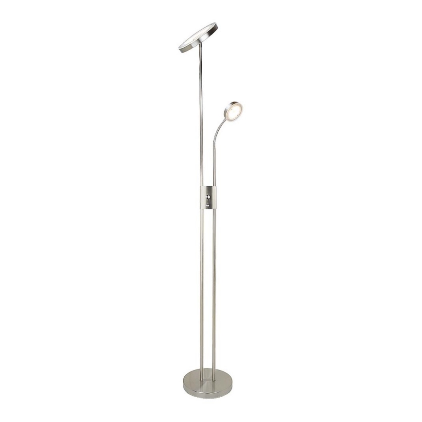 Rabalux - Lampada da terra dimmerabile LED/18,5W/230V + LED/4,5W cromo opaco