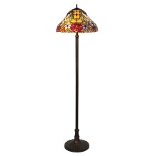 Rabalux - Lampada da terra Tiffany in vetro colorato 2xE27/60W/230V
