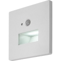 Rabalux - Lampada LED per scale con sensore di movimento e crepuscolare LED/1W/230V 3000/4500/6500K bianco