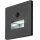 Rabalux - Lampada LED per scale con sensore di movimento e crepuscolare LED/1W/230V 3000/4500/6500K nera