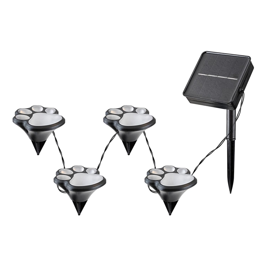 Rabalux - Lampada solare LED 4xLED/0,06W/1,2V IP44 600 mAh