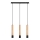 Rabalux - Lampadario a sospensione con cavo 3xGU10/50W/230V faggio