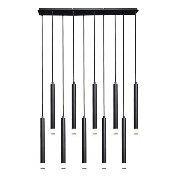 Rabalux - Lampadario a sospensione con filo 10xG9/5W/230V nero