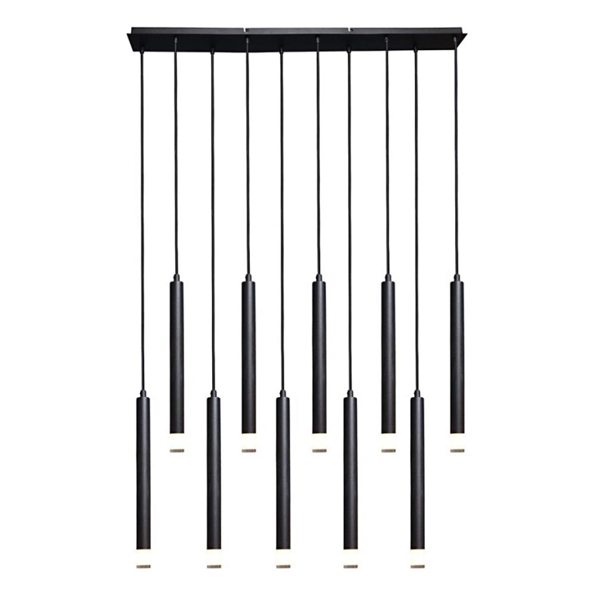 Rabalux - Lampadario a sospensione con filo 10xG9/5W/230V nero