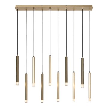Rabalux - Lampadario a sospensione con filo 10xG9/5W/230V oro