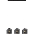 Rabalux - Lampadario a sospensione con filo 3xE27/40W/230V nero