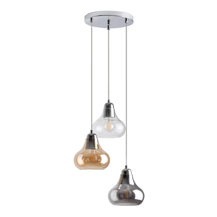 Rabalux - Lampadario a sospensione con filo 3xE27/60W/230V