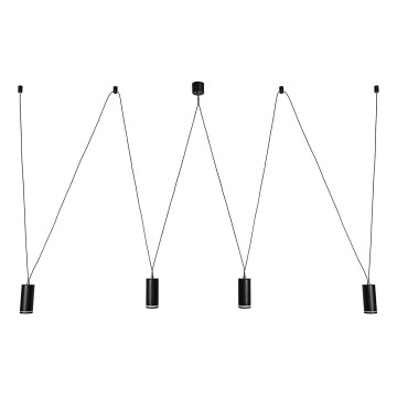 Rabalux - Lampadario a sospensione con filo 4xGU10/5W/230V ragno