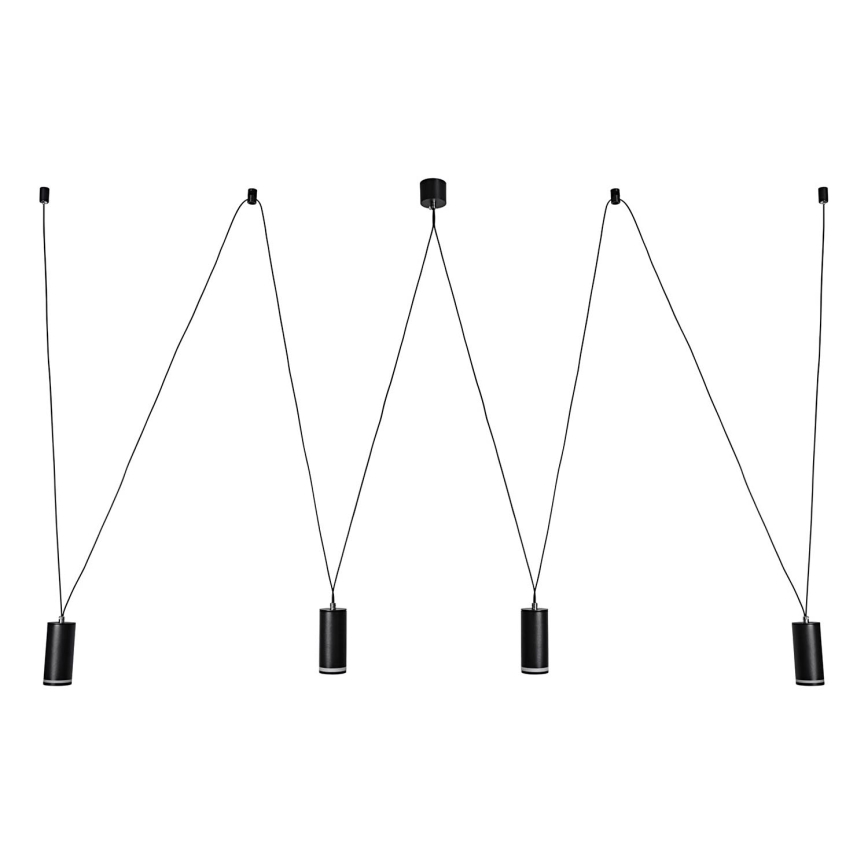 Rabalux - Lampadario a sospensione con filo 4xGU10/5W/230V ragno