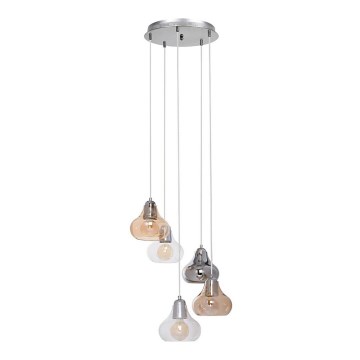 Rabalux - Lampadario a sospensione con filo 5xE27/60W/230V