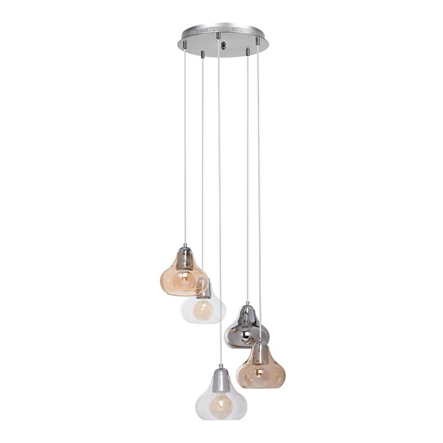 Rabalux - Lampadario a sospensione con filo 5xE27/60W/230V