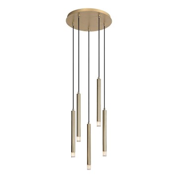 Rabalux - Lampadario a sospensione con filo 5xG9/5W/230V oro