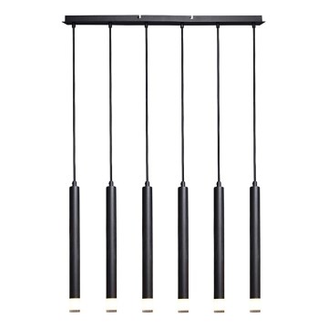 Rabalux - Lampadario a sospensione con filo 6xG9/5W/230V nero