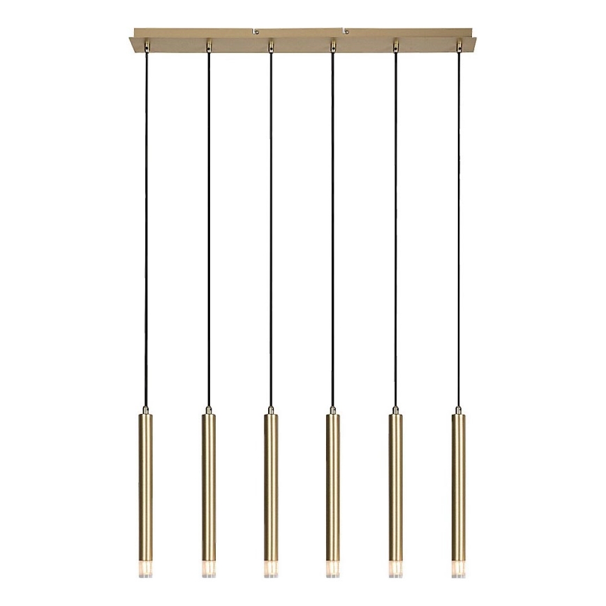 Rabalux - Lampadario a sospensione con filo 6xG9/5W/230V oro