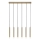 Rabalux - Lampadario a sospensione con filo 6xG9/5W/230V oro