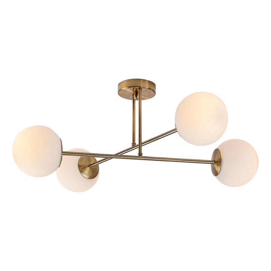 Rabalux - Lampadario a sospensione con supporto rigido 4xE27/35W/230V oro